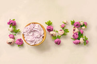 Lovely flower background for newborn baby, concept of newborn baby.